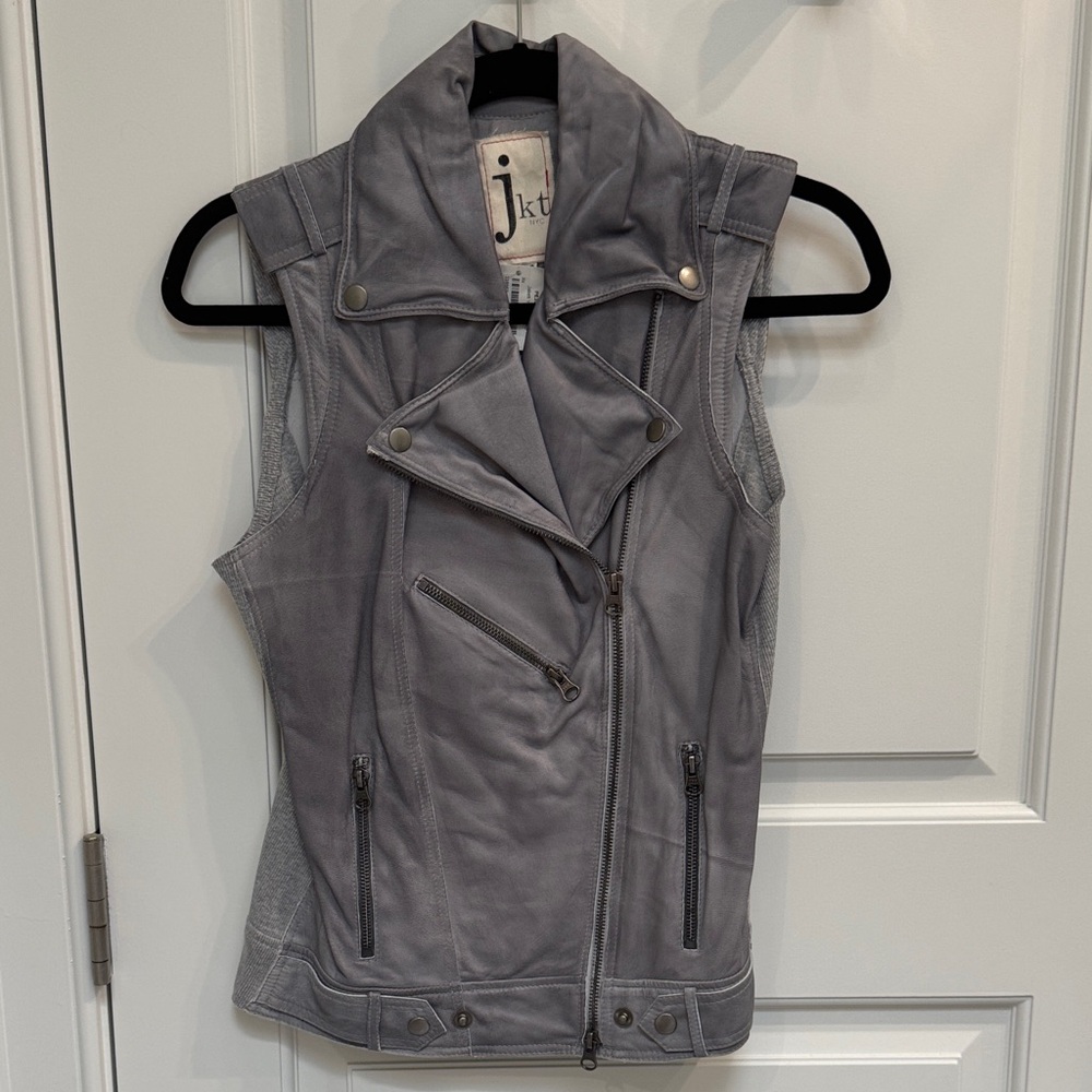 Leather vest